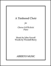 A Timbered Choir SATB choral sheet music cover